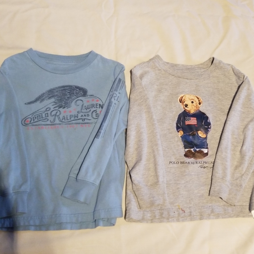 2 Long Sleeve Polo Shirts